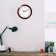 Wall clock, series: classic, d = 29 cm, brown rim