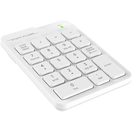 Numerical block A4Tech FGK21c white USB wireless SLIM for laptop-6