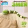 Soft toy "Snake", striped, 59 cm, green color