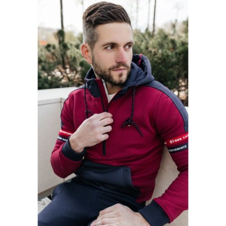 Sports costume men's ISee, size 46, dark blue color, burgundy-7