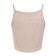 T-shirt shortened female Minaku: Basic Line Beige Color, Rr. 42