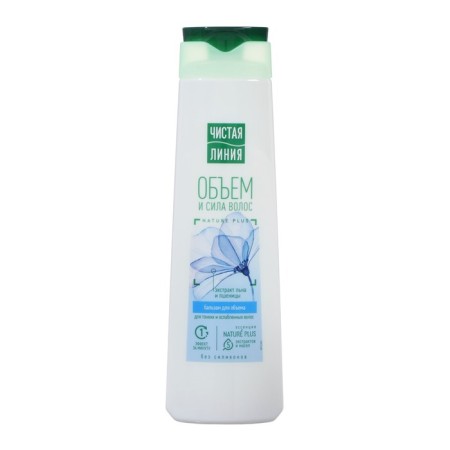 Hair balm is a clean line “Volume and strength”, wheat and linen, 380 ml-3