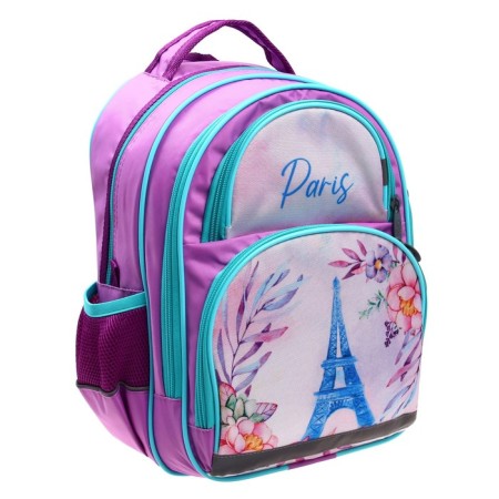 School backpack, 36 x 23 x 13 cm, ergonomic back, calligrata p "Paris"-1