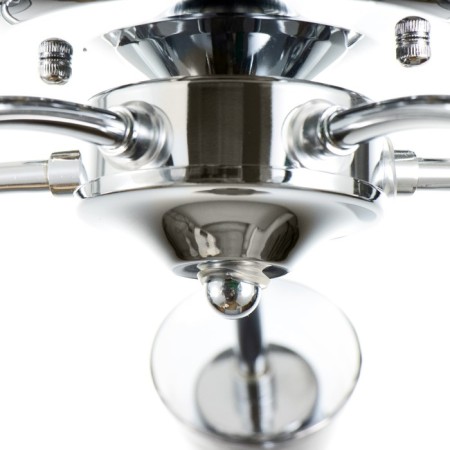 Svetogor chandelier "Shadow" 5x60W E27 chrome 65x65x22cm-3