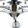 Svetogor chandelier "Shadow" 5x60W E27 chrome 65x65x22cm
