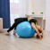 Fitball ONLYTOP, D = 85 cm, 1400 g, anti -wings, blue color