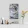 Carty watch is wall-mounted, interior "gray marble", 35 x 60 cm, on canvas, silent