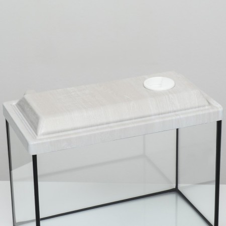 Aquarium "rectangular" with a lid, 15 liters, 34 x 17 x 25/30 cm, bleached oak-3