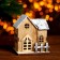 Light decor desktop "houses" 9.5 cm, mix
