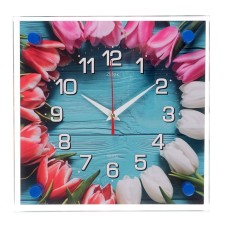 Wall watches: flowers, 