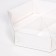 White exchange with a transparent cover and partitions, 18.5 x 18.5 x 4.6 cm