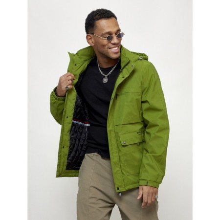 Sports male jacket, size 48, green color-3