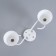 Lyberti chandelier 2x60W E27 white 44x12x25cm