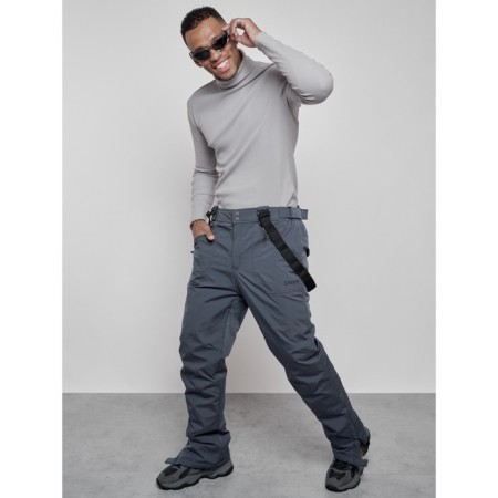 Semi-combinezone ski insulated male winter, size 54, dark gray color-18
