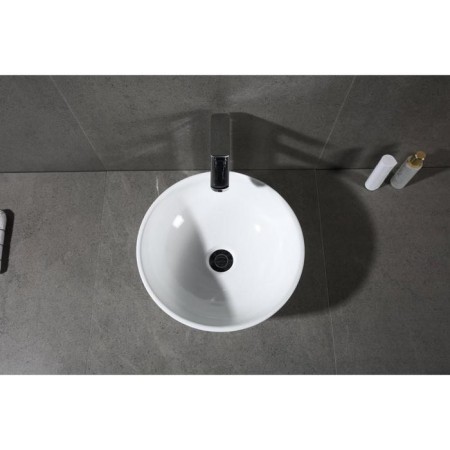 Grossman GR-3014 sink, round, D = 420 mm, white-2