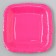 Disposable plate of square paper "pink", square, 16.5x16.5 cm