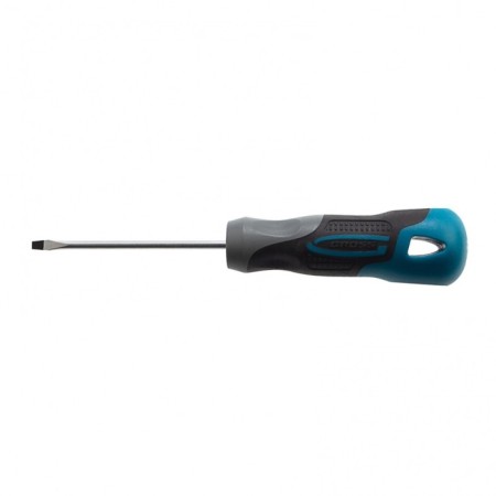 Screwdriver GROSS, SL3 x 75 mm, S2, three -component handle