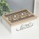 Casket tree with divisions "openwork thread" white 16.7x23.8x8 cm