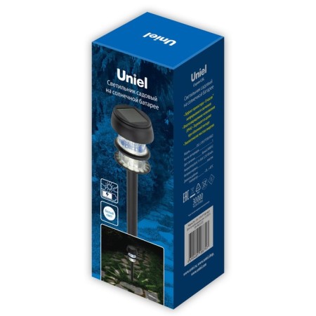 Sadovye Coater on the Solar Battery Uniel, 1 LED, IP44, Black-12