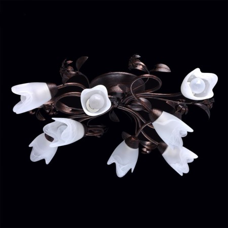 Celeal chandelier "Aida", 8x60W E14, copper 77x77x24 cm-1