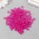 Beads for creativity Plastic "Crystal with Fuchsia faces" set 20 grams 0.4x0.6x0.6 cm