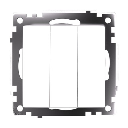 3-clavy switch (mechanism), 250V, 10A, Stekker series Catherine, white GLS10-7108-01