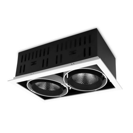 Lamp built -in cardan Ambrella Techno Spot Office Tech T812 BK/CH 2*12W 4200K, 12W, LED, white, black color-1