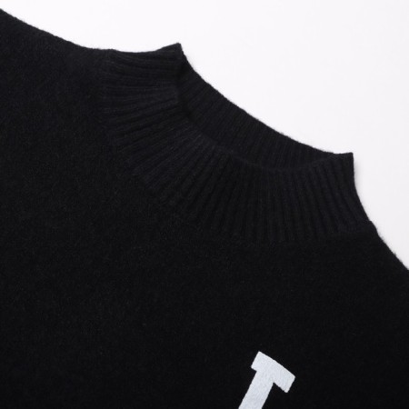 Female jumper, black color, size 44-48 (One size)-5