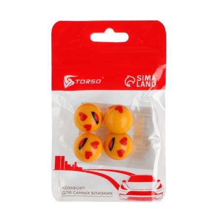 Cap on the valve, Torso, Smile, set 4 pcs-3
