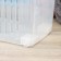 Storage container on wheels Ricco, 6 l, 35.5 × 13 × 20 cm, with a handle, transparent