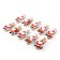 Set of decorative clothespins "Santa Claus" set 10 pcs.