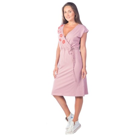 Women's dress "Himasies", size 44, dark pink color-1