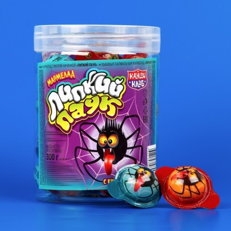 Marmalade with sour filling "sticky spider" 10g-1