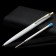 Metal handle automatic "for a decisive signature", blue paste 1.0 mm