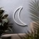 Neon sign "crescent", 30x18.5 cm, aax3+usb, t/white