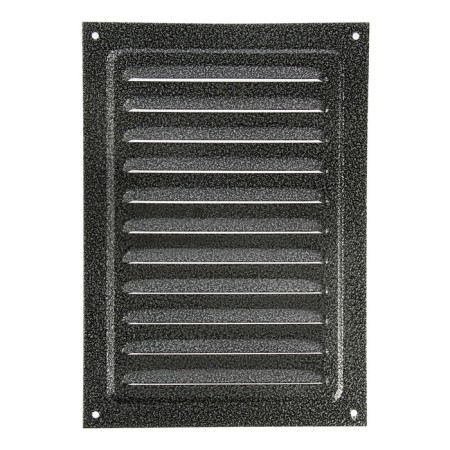 Ventilation grate Zein Lux RM1724SR, 170 x 240 mm, with a grid, metal, silver-2