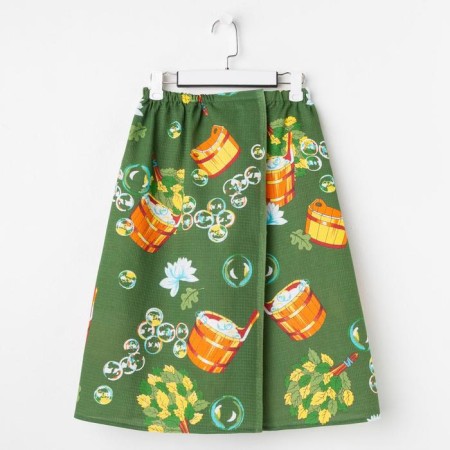 Kilt for the sauna husband (65x150), a bathhouse dark green. Vaph. Hasteen 160g/m, HL100%