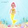 Nelly mermaid doll with baby and accessories, mix