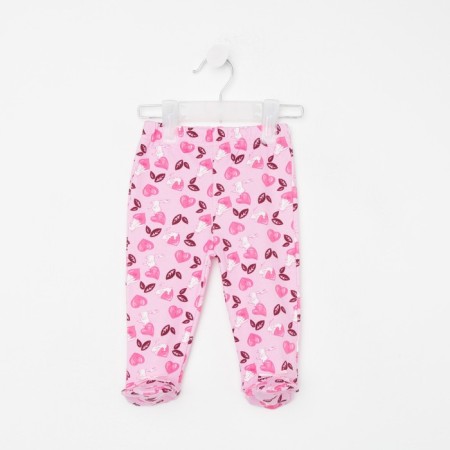 Children's sliders, pink color/bunnies, height 62 cm