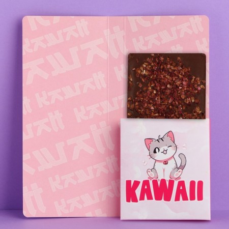 Postcard with a place for chocolate "Kawai"-1