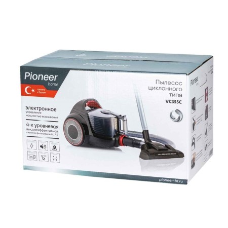Pioneer VC355C vacuum cleaner, cyclone, 2100W, 2.5 l, red color-4