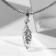 Suspension "Firebird", white color in silver