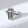 Ring "mood" cross, the color is silver, dimensionless