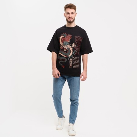 Men's T -shirt KAFTAN "Dragon", black, p. 56-1