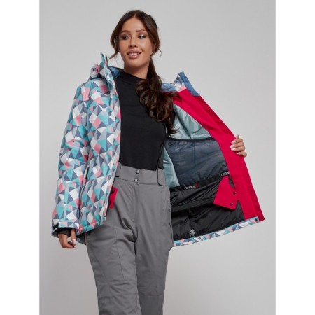 Ski jacket women's, size 48, gray color-10