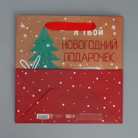 Craft square “Gift”, 22 x 22 x 11 cm, New Year-8