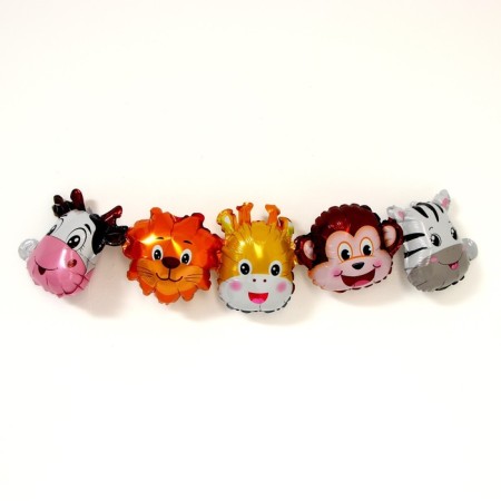 Garland of foil balls 38 "Funny Zoo", 107 cm