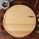 Menzhitsa Wooden "Round", with a cutting board and a saucer, D-35 cm, an array of ash