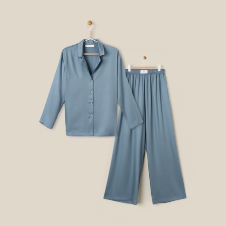 Home suit (shirt and trousers) SL Home p. XL, blue-8