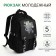 Youth backpack from lightning textiles, 5 pockets, black color